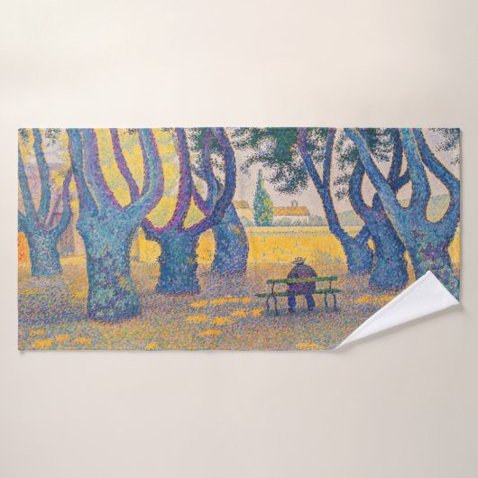 Paul Signac - Place des Lices, Saint-Tropez Bad Handdoek (Badhanddoek)
