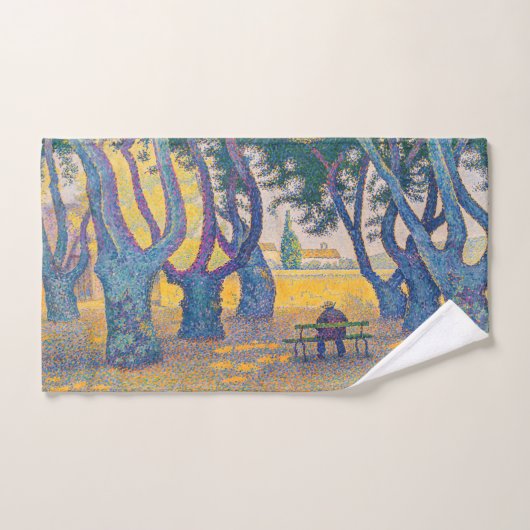 Paul Signac - Place des Lices, Saint-Tropez Bad Handdoek (Handdoek)