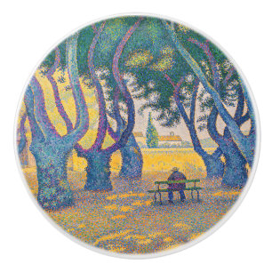 Paul Signac - Place des Lices, Saint-Tropez Keramische Knop