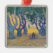 Paul Signac - Place des Lices, Saint-Tropez Metalen Ornament (Voorkant)