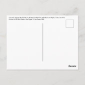 Paul Signac - Portret van M Felix Feneon, Opus 217 Briefkaart (Achterkant)