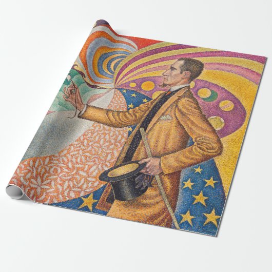 Paul Signac - Portret van M Felix Feneon, Opus 217 Cadeaupapier (Uitgerold)