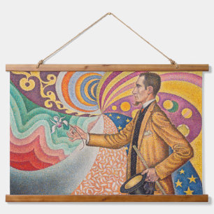 Paul Signac - Portret van M Felix Feneon, Opus 217 Hangend Wandkleed