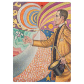 Paul Signac - Portret van M Felix Feneon, Opus 217 Klembord (Achterkant)