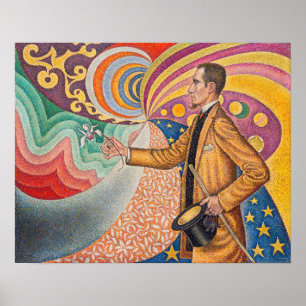 Paul Signac - Portret van M Felix Feneon, Opus 217 Poster