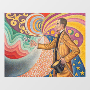 Paul Signac - Portret van M Felix Feneon, Opus 217 Raamsticker