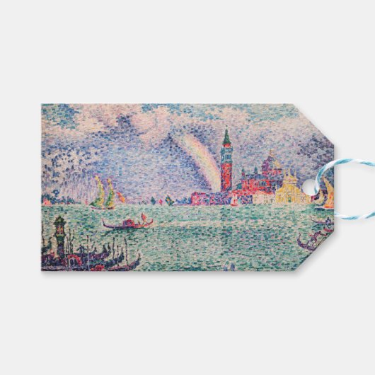 Paul Signac - Regenboog, Venetië Cadeaulabel (Voorkant (Horizontaal))