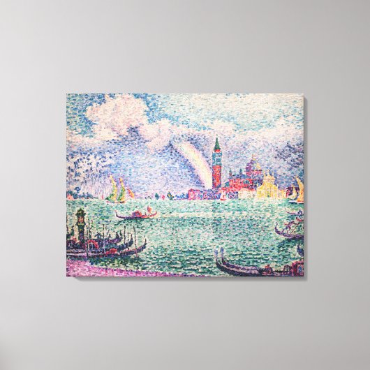 Paul Signac - Regenboog, Venetië Canvas Afdruk (Voorkant)