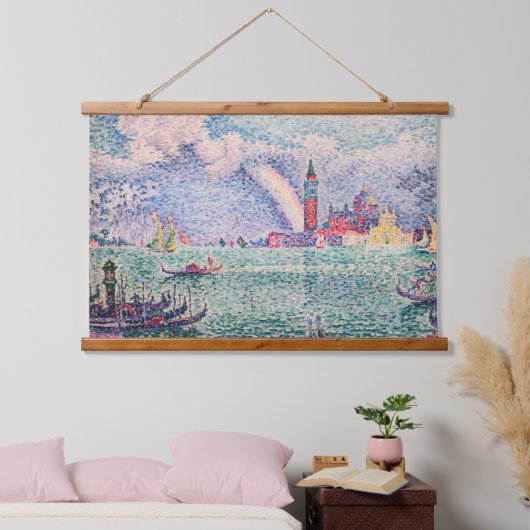 Paul Signac - Regenboog, Venetië Hangend Wandkleed (Slaapkamer)