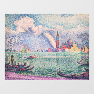 Paul Signac - Regenboog, Venetië Raamsticker