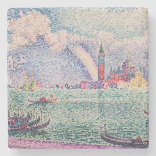 Paul Signac - Regenboog, Venetië Stenen Onderzetter