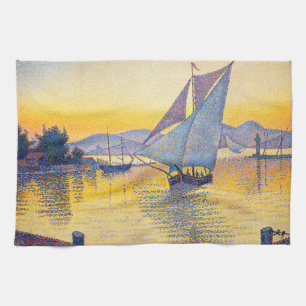 Paul Signac - The Port at Sunset, Opus 236 Theedoek