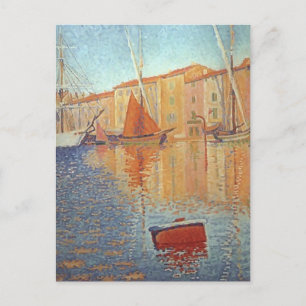 Paul Signac - The Red Buoy, Saint Tropez Briefkaart