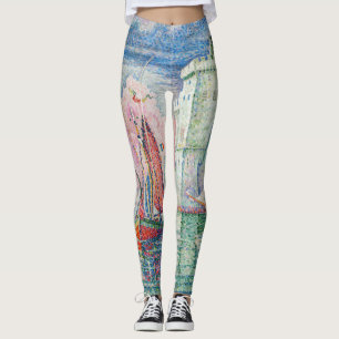 Paul Signac - Toegang tot de haven van La Rochelle Leggings