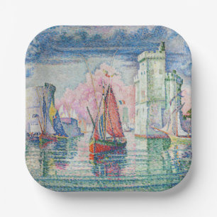 Paul Signac - Toegang tot de haven van La Rochelle Papieren Bordje