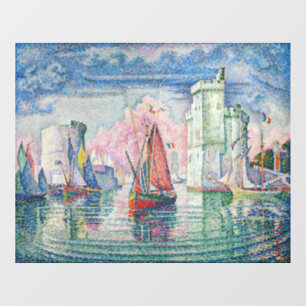 Paul Signac - Toegang tot de haven van La Rochelle Raamsticker