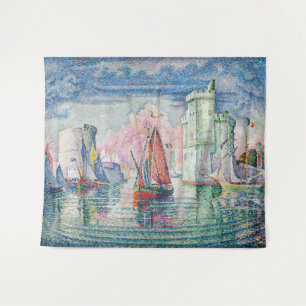 Paul Signac - Toegang tot de haven van La Rochelle Wandkleed