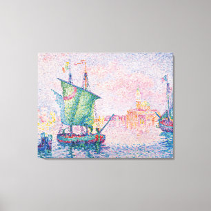 Paul Signac - Venetië, de roze wolk Canvas Afdruk