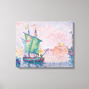 Paul Signac - Venetië, de roze wolk Canvas Afdruk