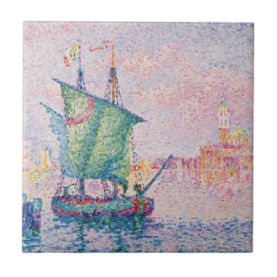 Paul Signac - Venetië, de roze wolk Tegeltje
