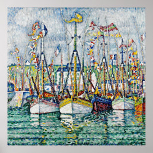 Paul Signac - verzegeling van de Tuna-vloot in Gro Poster