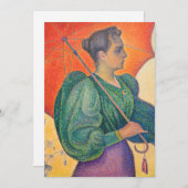 Paul Signac - Vrouw met parasol Kaart (Voorkant / Achterkant)