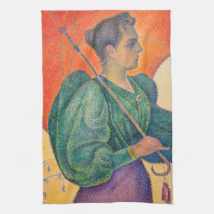 Paul Signac - Vrouw met parasol Theedoek