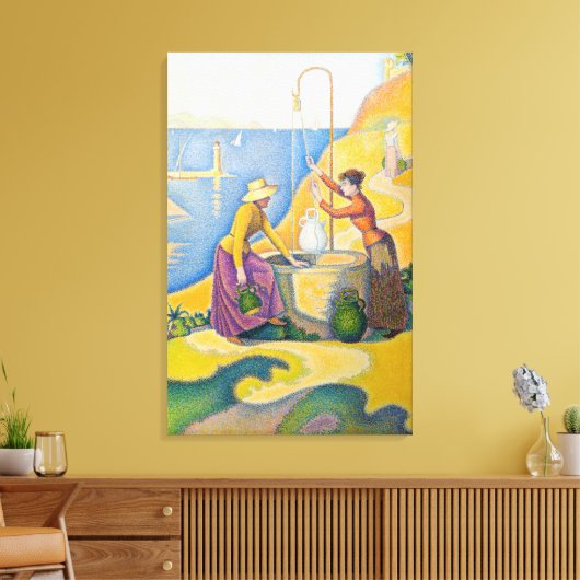 Paul Signac - Vrouwen aan de Nou Canvas Afdruk (Insitu (Woonkamer))