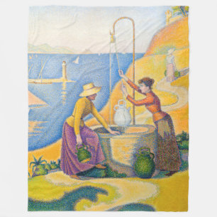 Paul Signac - Vrouwen bij de Waterput Fleece Deken