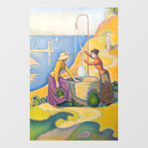 Paul Signac - Vrouwen bij de Waterput Raamsticker