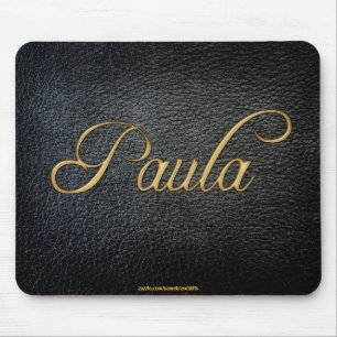 PAULA gepersonaliseerde lederen look mousepad Muismat