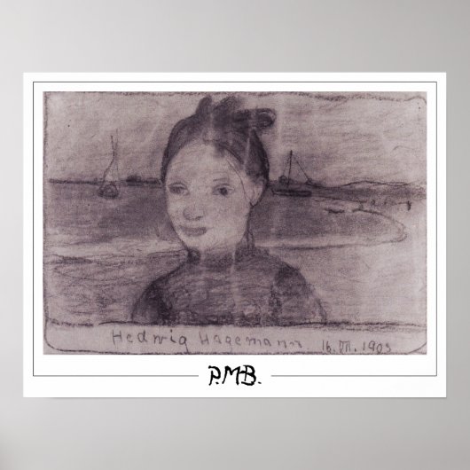 Paula Modersohn-Becker Poster d'art Zedign #137 (Devant)