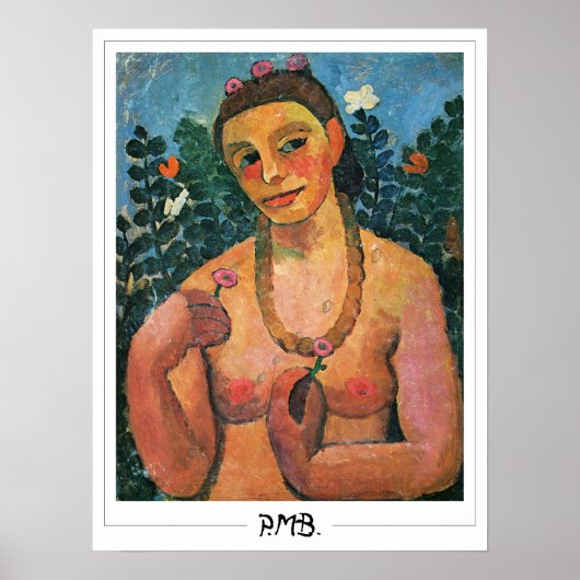 Paula Modersohn-Becker Zedign Art Poster #183 (Voorkant)