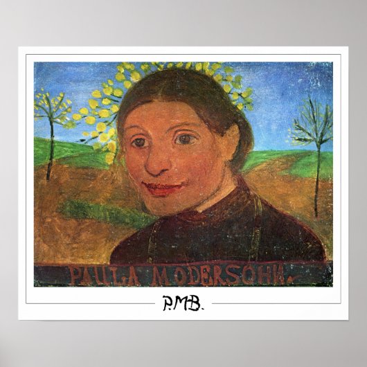 Paula Modersohn-Becker Zedign Art Poster #92 (Voorkant)