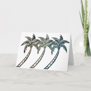 Paula Shell Palm Trees Kaart