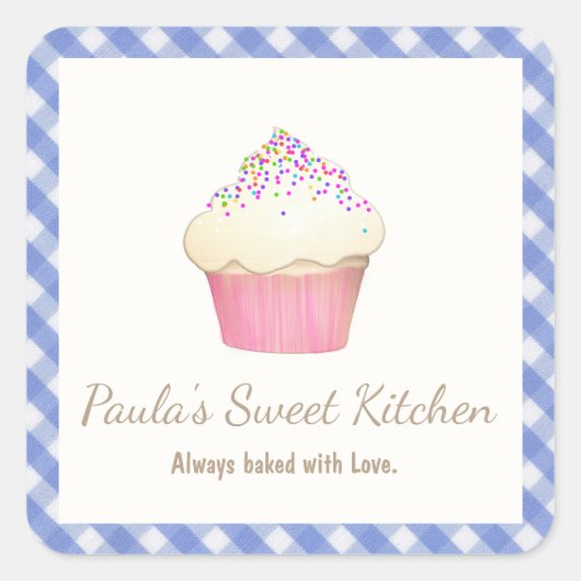 Paula Vierkante Sticker (Voorkant)