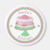 Paula's Kitchen Cake Stand Magnet (Devant)