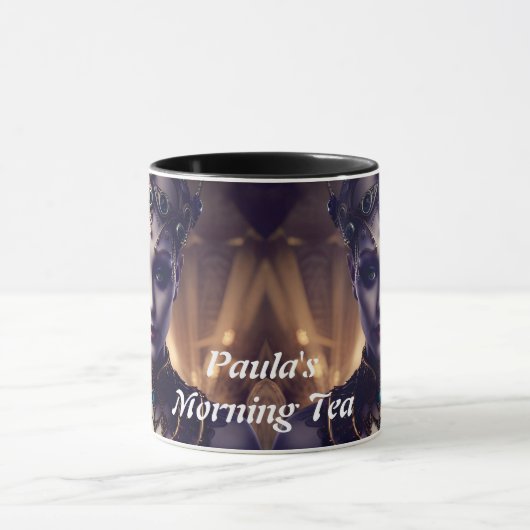 Paula's Morning Tea Gepersonaliseerd Mok (Midden)