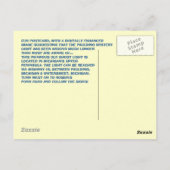 PAULDING GHOST LIGHT ~VROUW IN HET LICHT BRIEFKAAR BRIEFKAART (Achterkant)