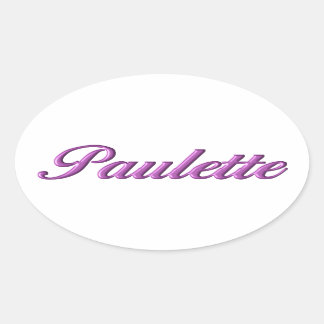 Paulette sticker naam