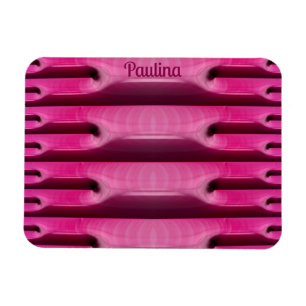 PAULINA ~ BONBONS Roos Pink ~ Fractal Art ~ Magneet