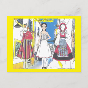 Paulina of Portugal Paper Doll Briefkaart