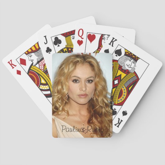 Paulina Rubio Classic Spelkaarten Speelkaarten (Achterkant)