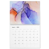 Pauline Benjes Alcool Ink Calendrier Art (Mar 2026)