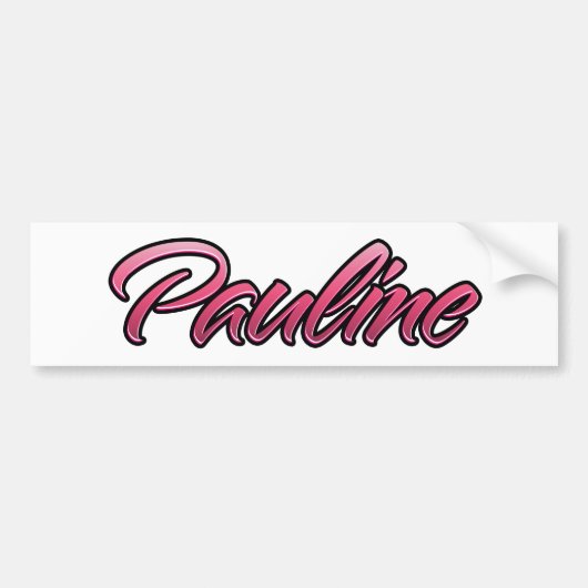 Pauline faded Aufkleber-Sticker Bumpersticker (Voorkant)