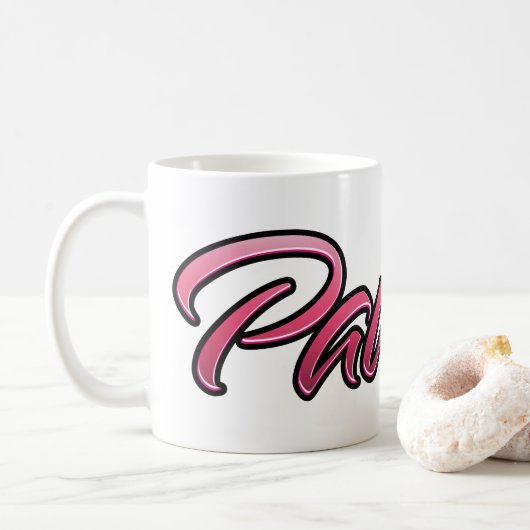 Pauline faded rose Tasse de thé (Avec donut)