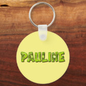 Pauline Name Kiwi Design Porte-clés (Recto)