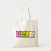 Pauline periodieke lijstnaam canvas tas (Voorkant)