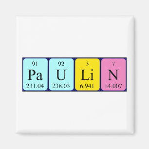 Pauline periodieke lijstnaam magneet