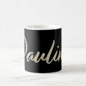 Pauline white gold Handwriting Tasse Kaffeetasse Koffiemok (Center)